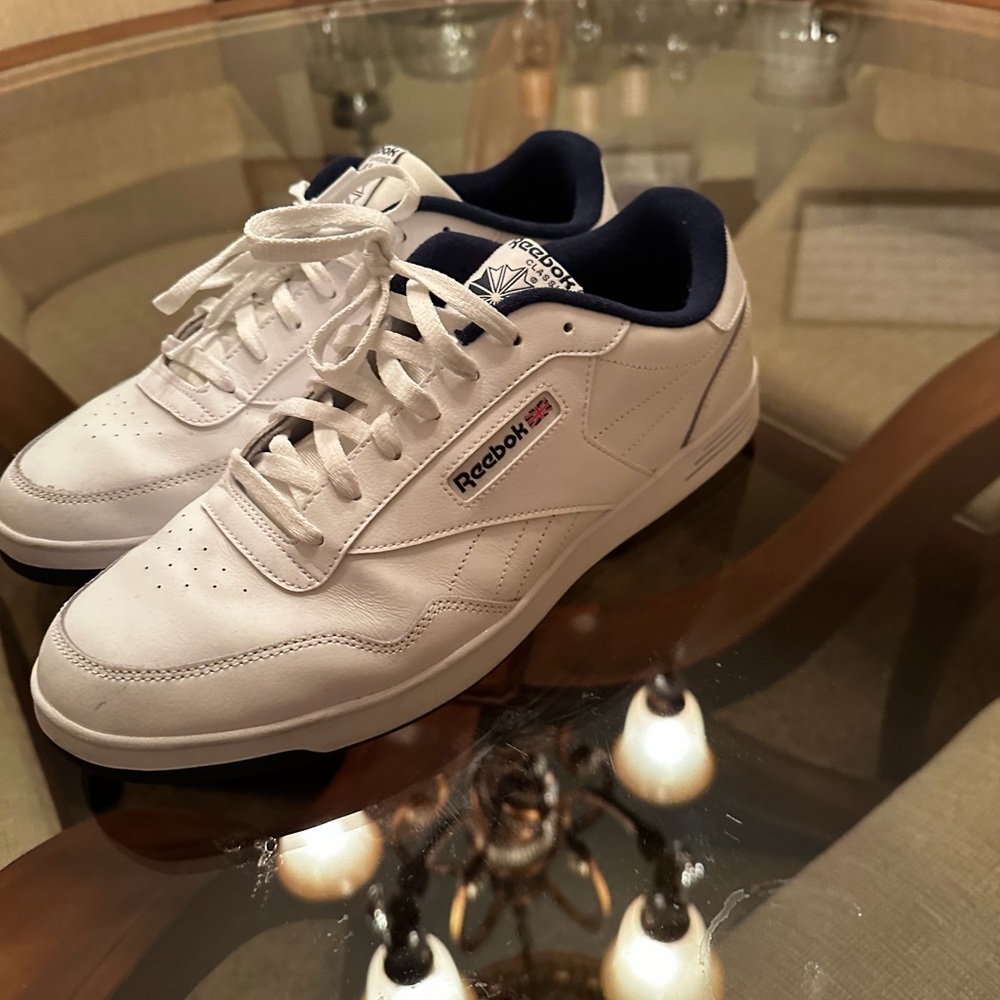 White mens size 14 leather mens shoes